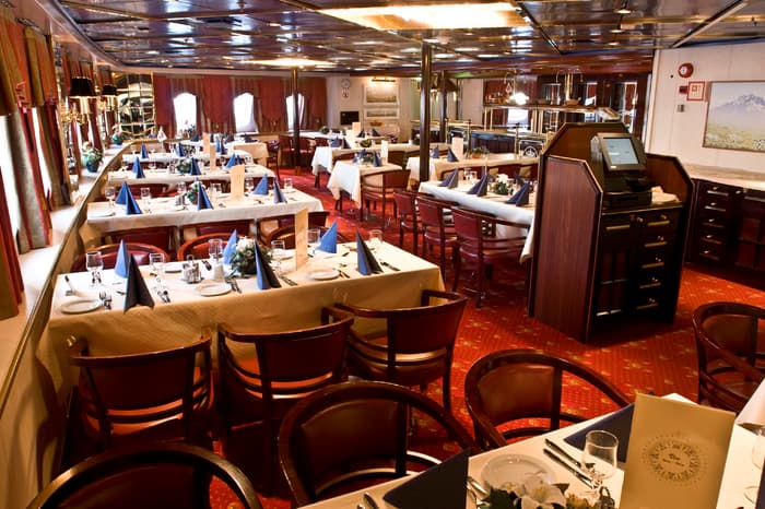 Hurtigruten Cruise Lines MS Vesteralen Interior Restaurant 3.jpg
